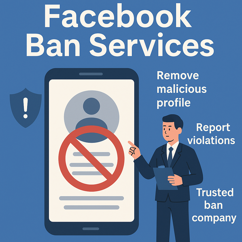Comparison of four methods to ban a Facebook page including reporting, DMCA, impersonation, and trademark